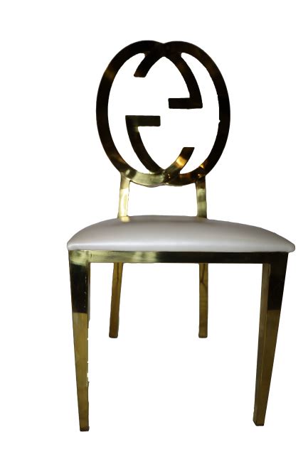 gucci chairs gold